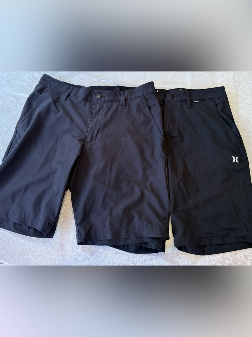 Hurley & Adidas Men's 2 Pr Black Performance Golf Shorts Size 30